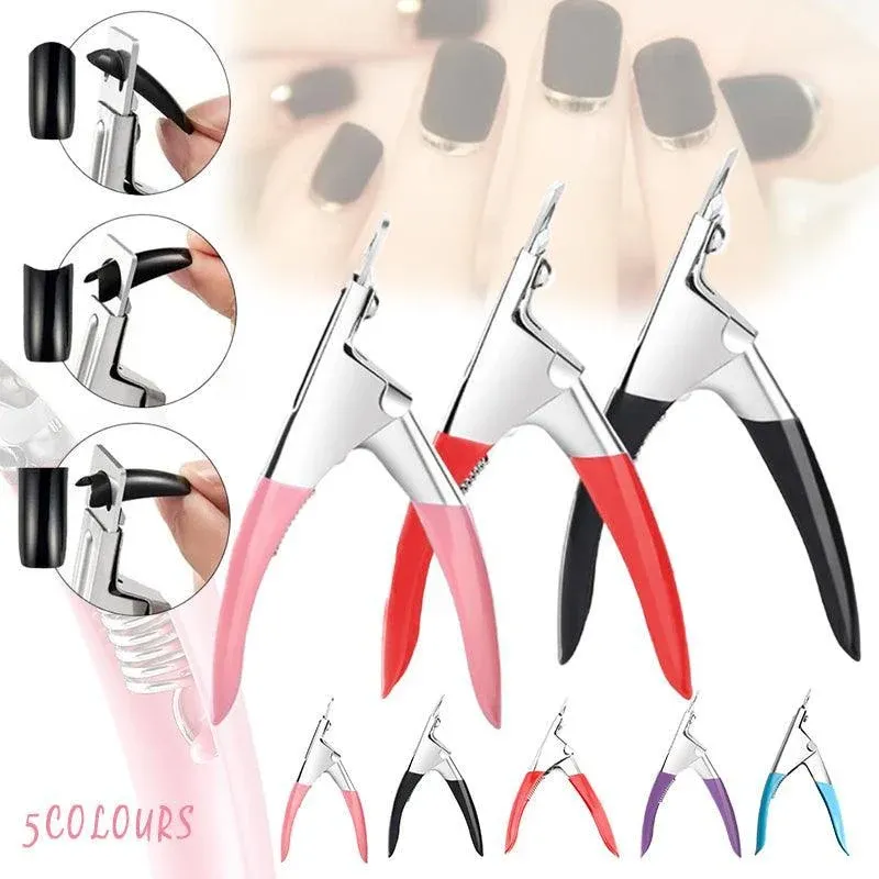Acrylic Nail Tip Cutter False Nail Clipper U Shape Manicure Art Trimmer Tool view 2