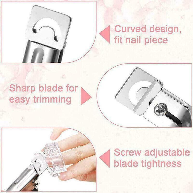 Acrylic Nail Tip Cutter False Nail Clipper U Shape Manicure Art Trimmer Tool - Red view 11