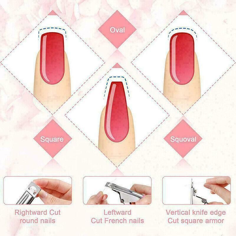Acrylic Nail Tip Cutter False Nail Clipper U Shape Manicure Art Trimmer Tool - Red view 13