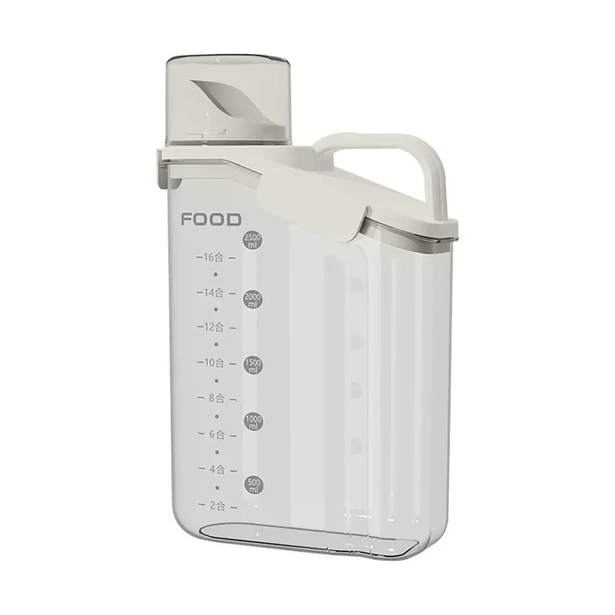 2Sizes Portable Transparent Grain Storage Jar Cat Food Rice Snack Tea view 4
