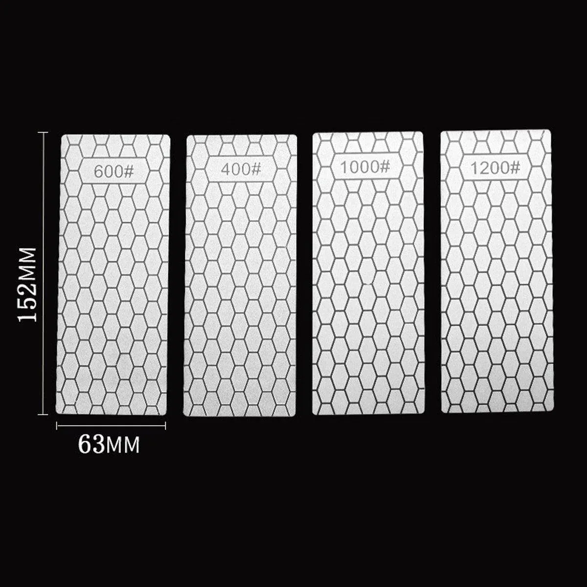 4pcs Diamond Knife Sharpener Sharpening Stone Honeycomb Grind Sharpener Kit view 3