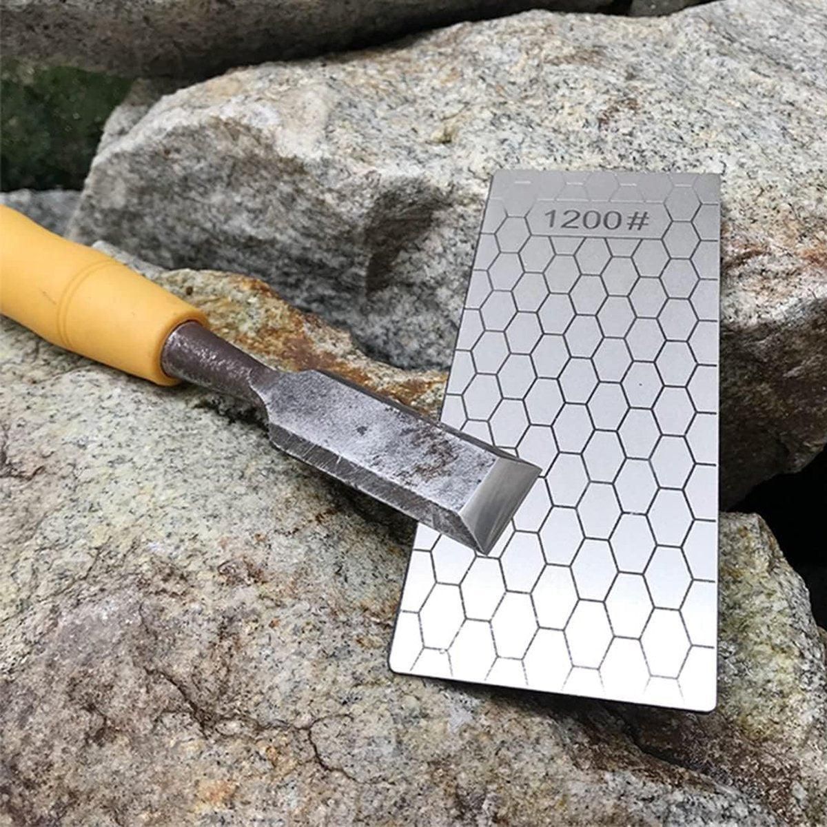 4pcs Diamond Knife Sharpener Sharpening Stone Honeycomb Grind Sharpener Kit view 5