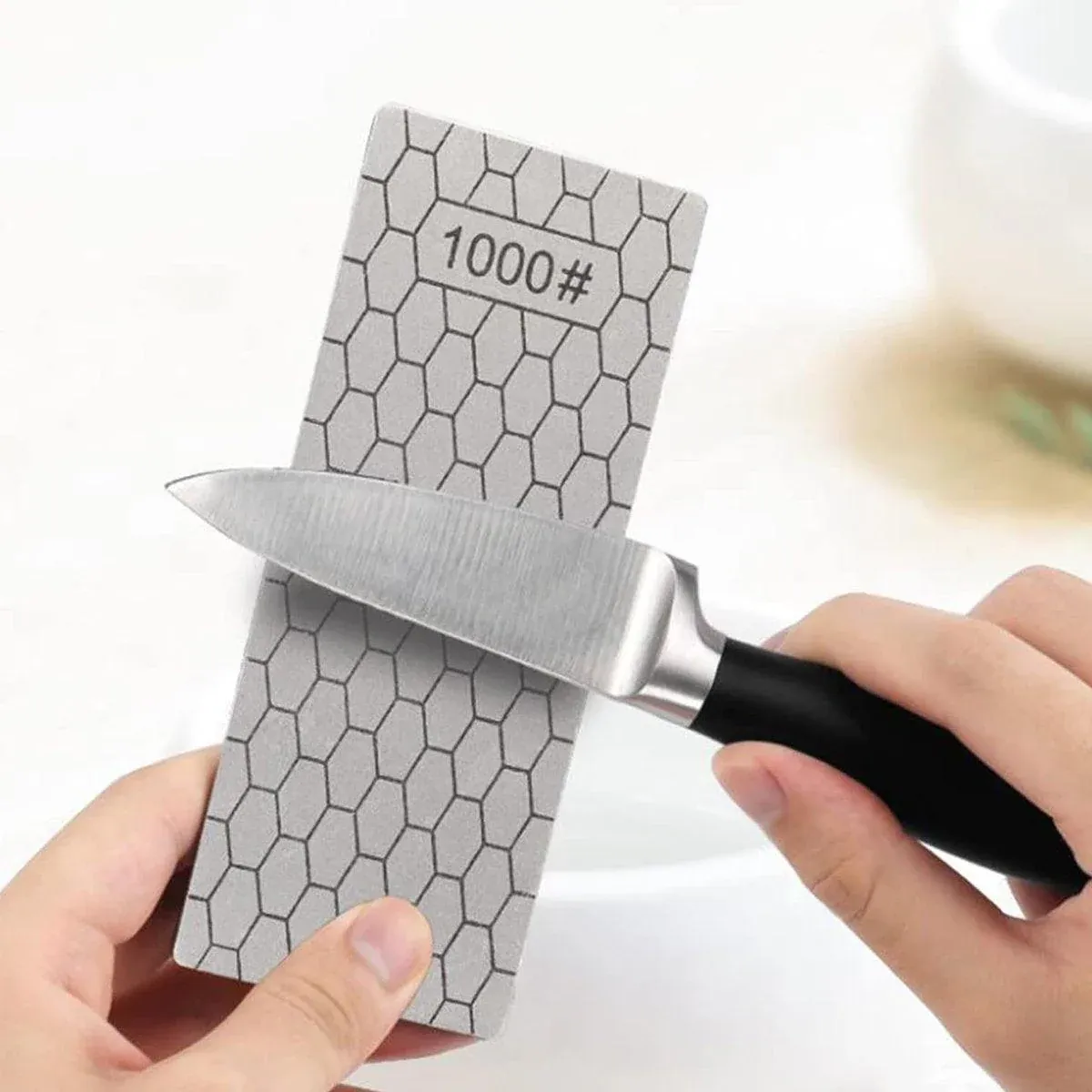 4pcs Diamond Knife Sharpener Sharpening Stone Honeycomb Grind Sharpener Kit view 8