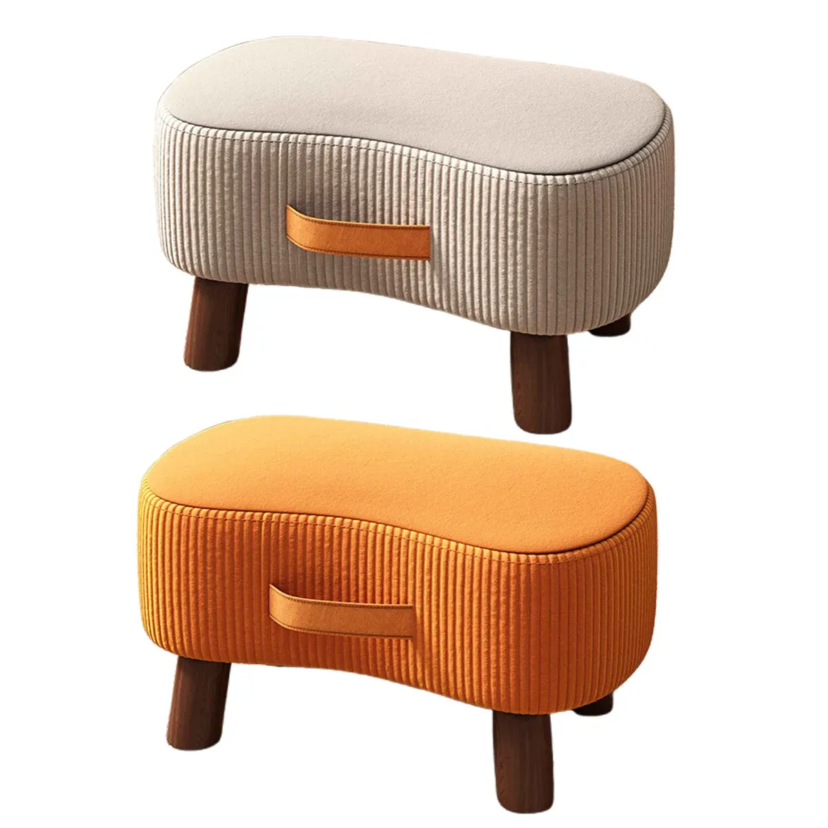 Small Stool for Home Simple Shoe Changing Low Seat Stool Wooden Household Use view 3