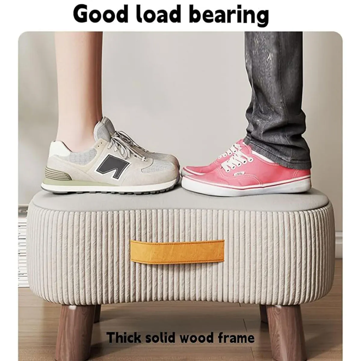 Small Stool for Home Simple Shoe Changing Low Seat Stool Wooden Household Use view 7