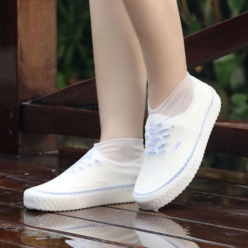Shoe Cover Waterproof Silicone Non Slip Rain Water Rubber Foot Boot Overshoe S view 6