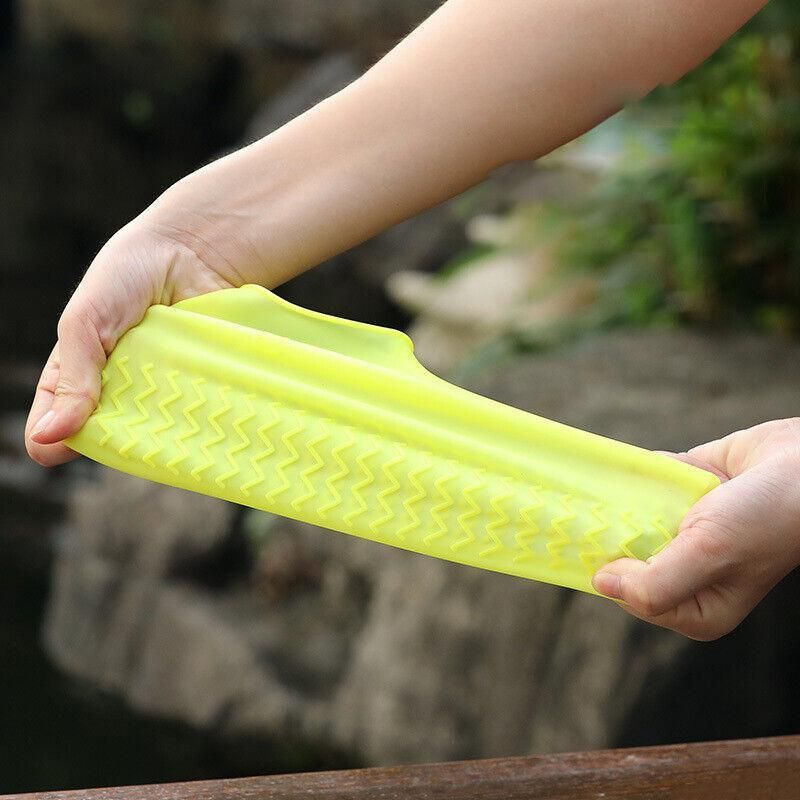 Shoe Cover Waterproof Silicone Non Slip Rain Water Rubber Foot Boot Overshoe L view 10