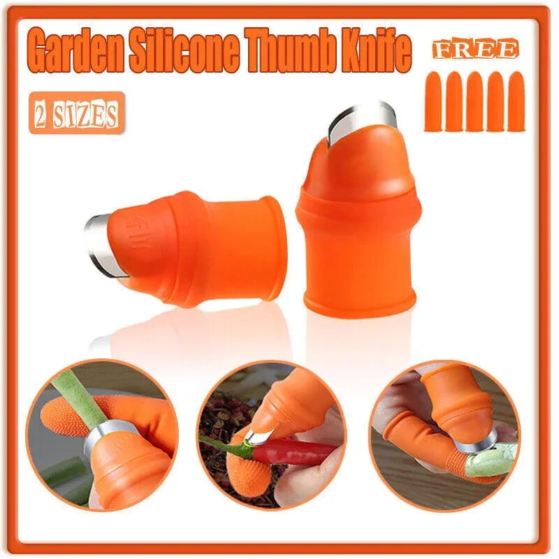 Garden Silicone Thumb Knife Finger Cutter Vegetable Harvesting Tool Picking view 2
