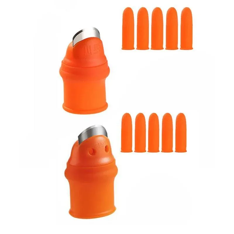Garden Silicone Thumb Knife Finger Cutter Vegetable Harvesting Tool Picking view 3
