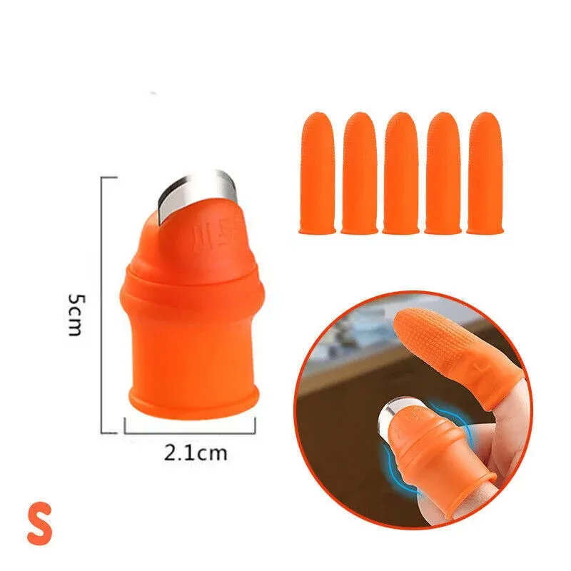 Garden Silicone Thumb Knife Finger Cutter Vegetable Harvesting Tool Picking view 4