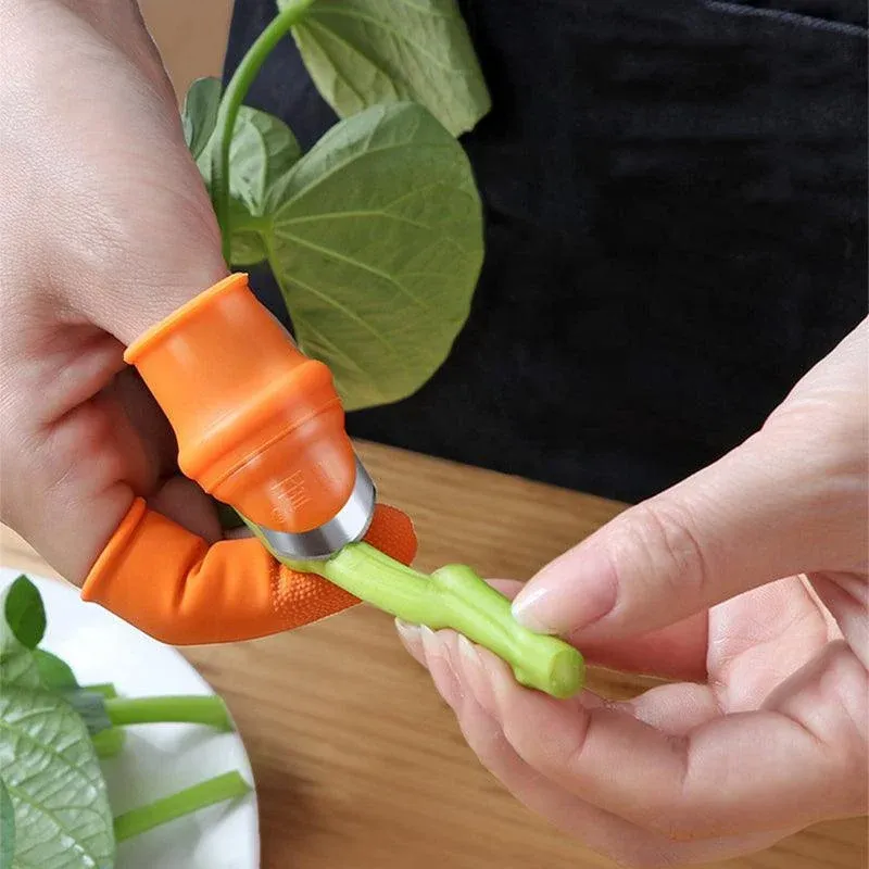 Garden Silicone Thumb Knife Finger Cutter Vegetable Harvesting Tool Picking view 7