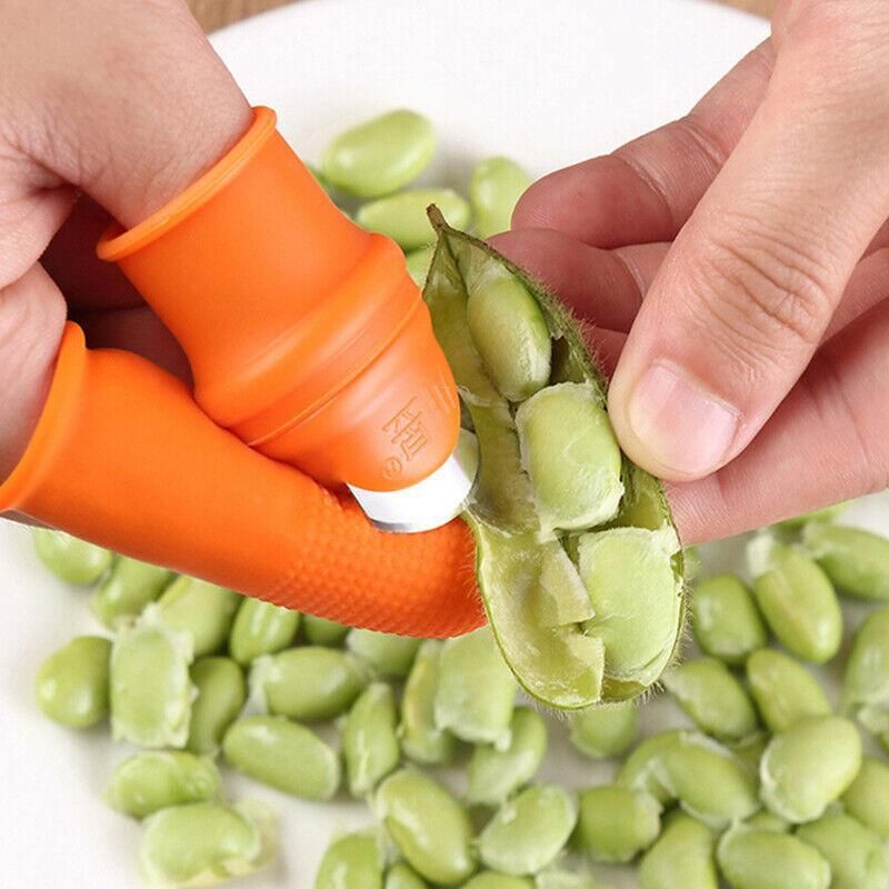 Garden Silicone Thumb Knife Finger Cutter Vegetable Harvesting Tool Picking view 8