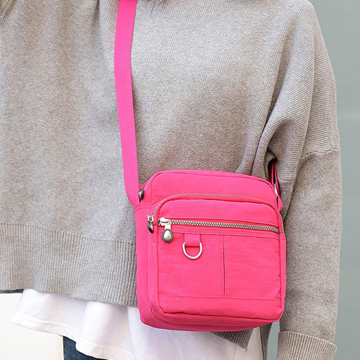 Ladies Shoulder Bag Nylon Fabric Lightweight Crossbody Small Casual Handbag view 14