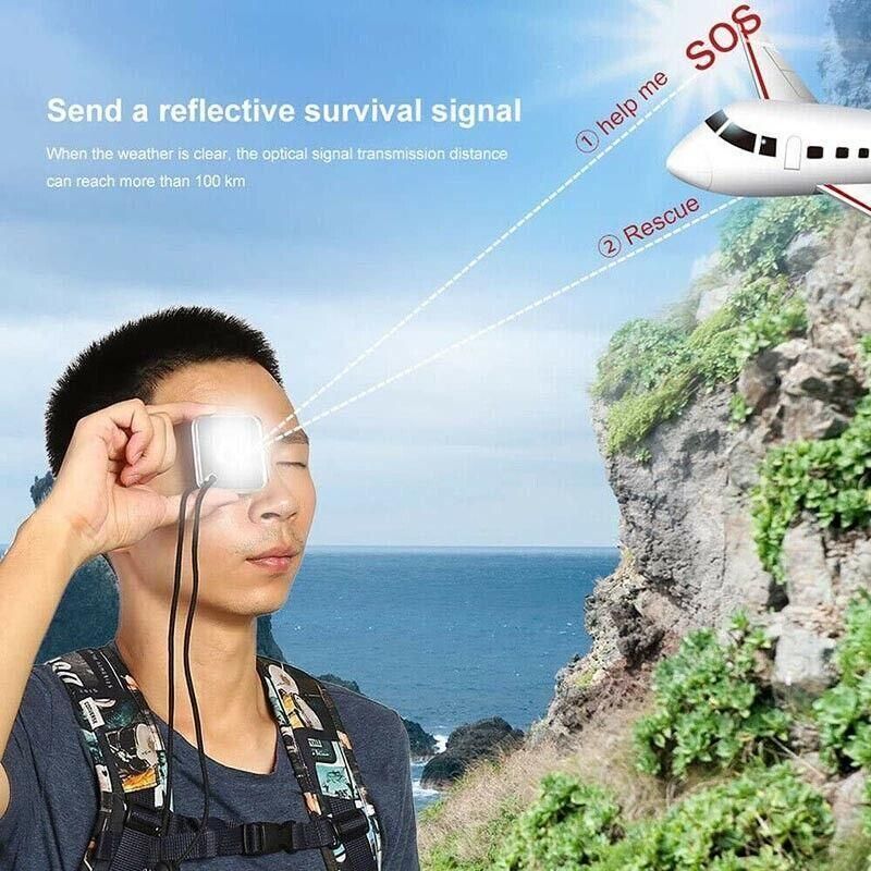 Acrylic Emergency Signal Mirror For Outdoor Survival Rescue And Camping Use view 6