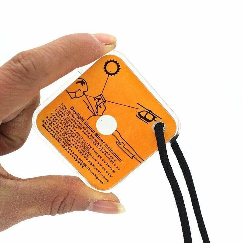 Acrylic Emergency Signal Mirror For Outdoor Survival Rescue And Camping Use view 7