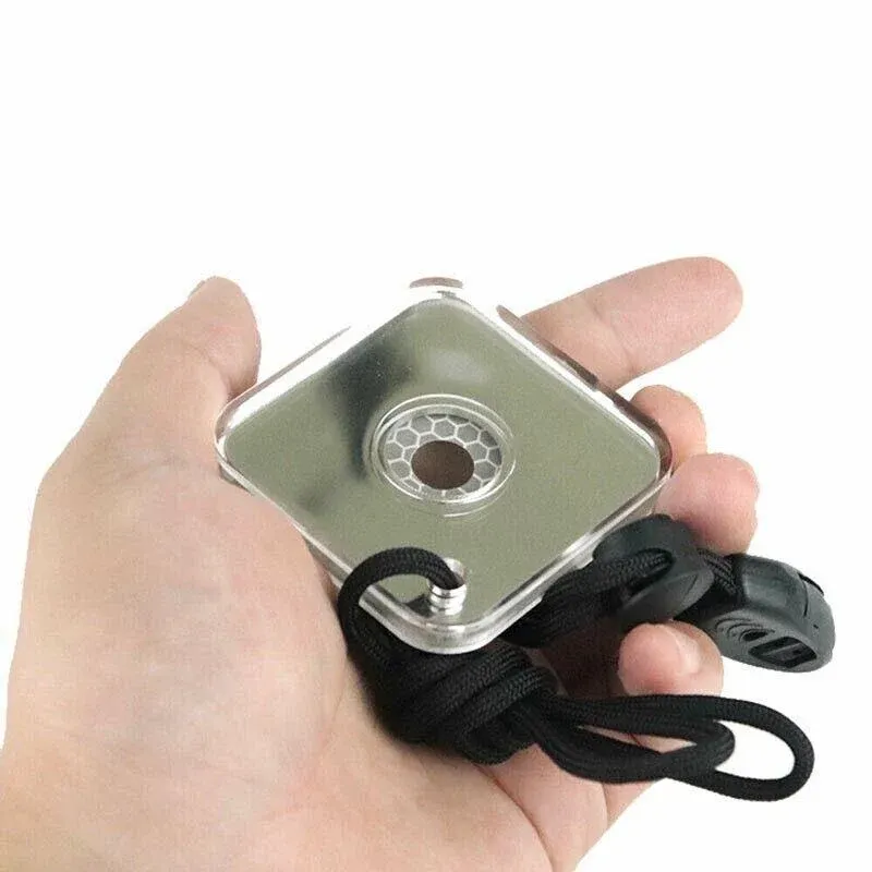 Acrylic Emergency Signal Mirror For Outdoor Survival Rescue And Camping Use view 8