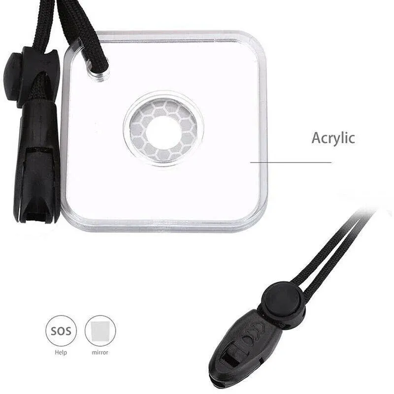 Acrylic Emergency Signal Mirror For Outdoor Survival Rescue And Camping Use view 9