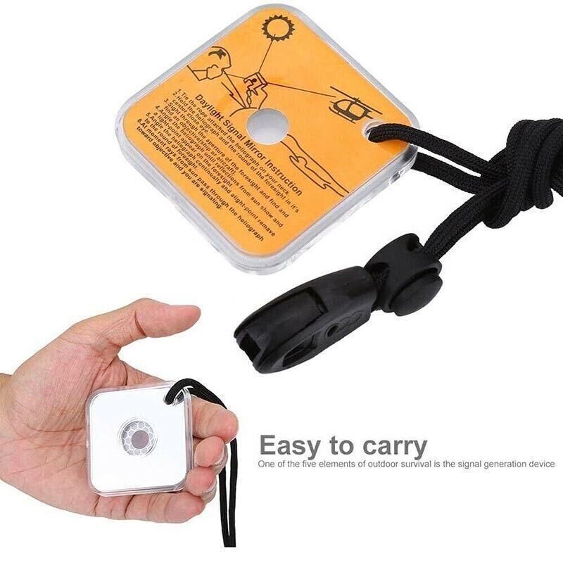 Acrylic Emergency Signal Mirror For Outdoor Survival Rescue And Camping Use view 12