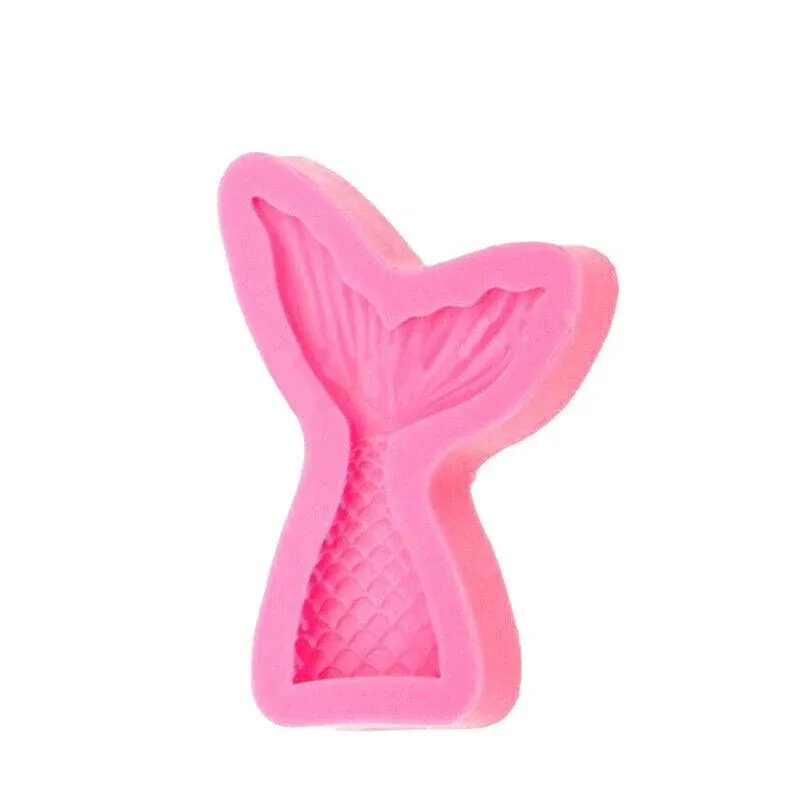 Mermaid Tail Sea Shell Silicone Cake Fondant Sugarcraft Mould Chocolate Mold