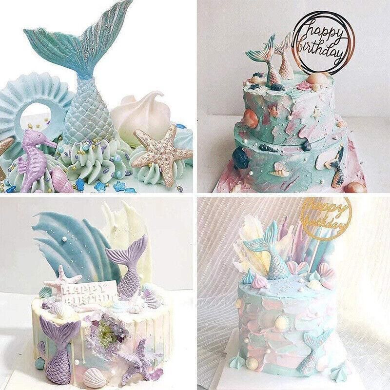 Mermaid Tail Sea Shell Silicone Cake Fondant Sugarcraft Mould Chocolate Mold view 7