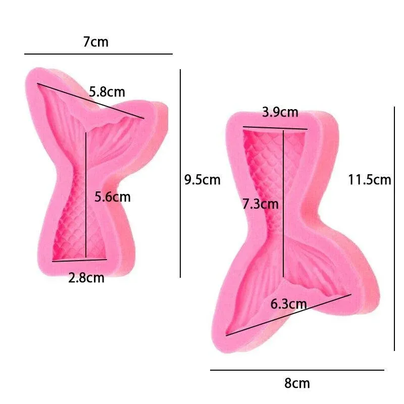 Mermaid Tail Sea Shell Silicone Cake Fondant Sugarcraft Mould Chocolate Mold view 14