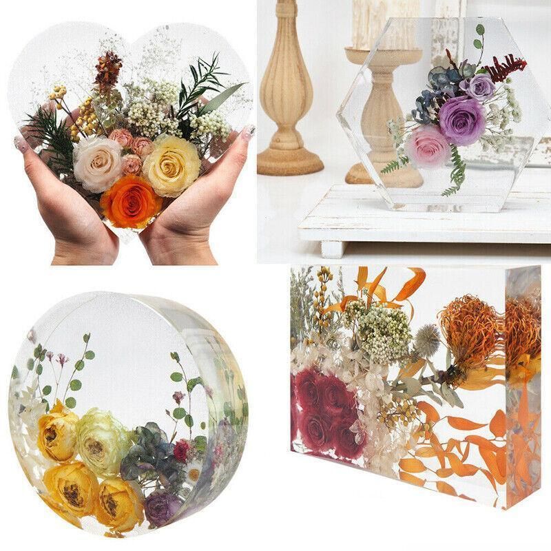 New Large Crystal Epoxy Resin Mold Geometry Cube Specimen Love Heart Round view 4