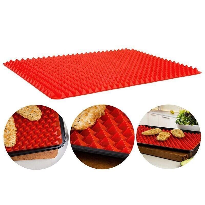 Tray Oven Pan Baking Mat Mould Sheet Liner Non-Stick Silicone Cook Pyramid view 8