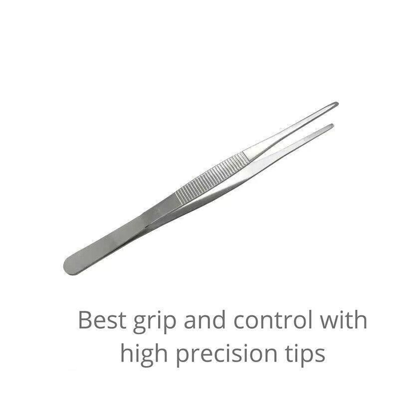 Kitchen Tweezers Silver Garden Tweezer For Professional Use Craft Home Long Au view 4