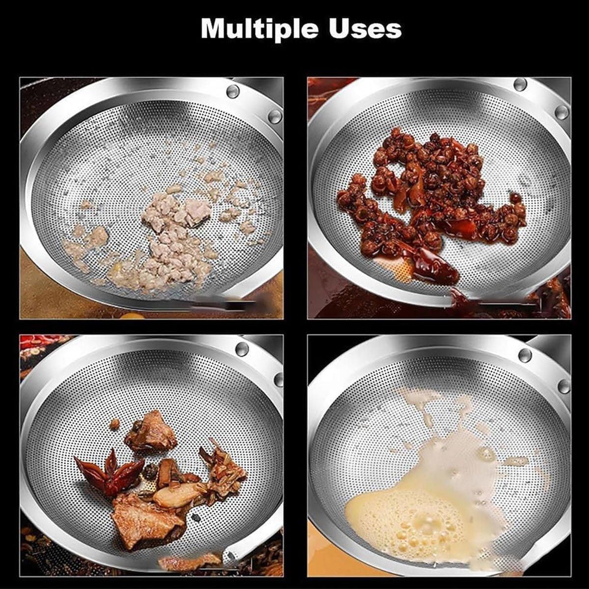 Oil Separator Spoon Mesh Fine Hole Filter Degreasing Residue Cooking Tool - Samll view 6
