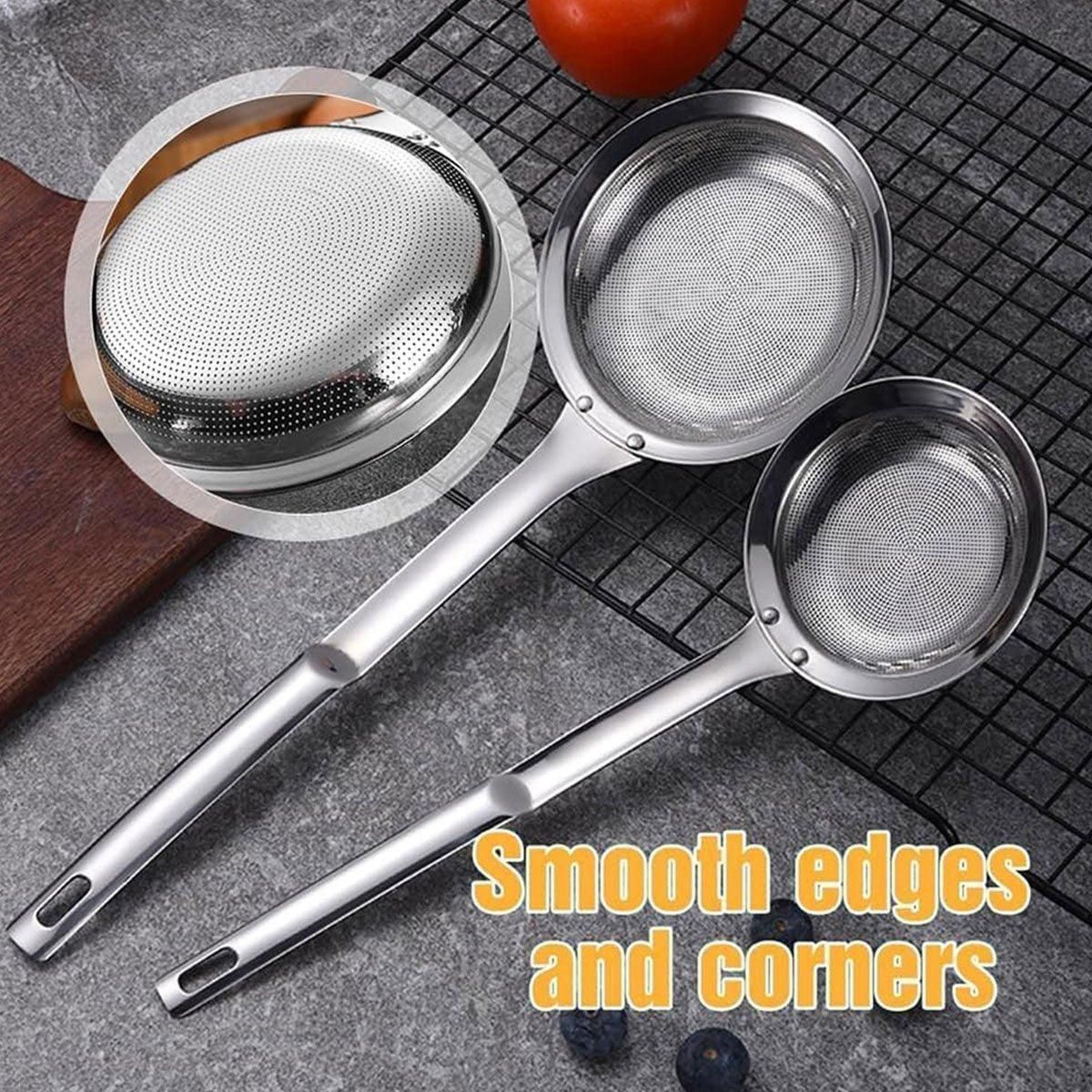 Oil Separator Spoon Mesh Fine Hole Filter Degreasing Residue Cooking Tool - Samll view 9
