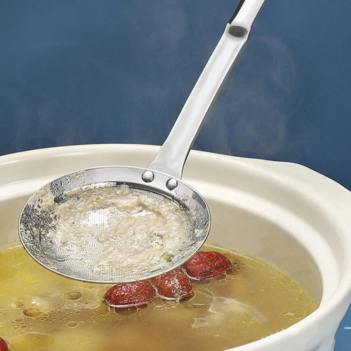 Oil Separator Spoon Mesh Fine Hole Filter Degreasing Residue Cooking Tool - Samll view 12