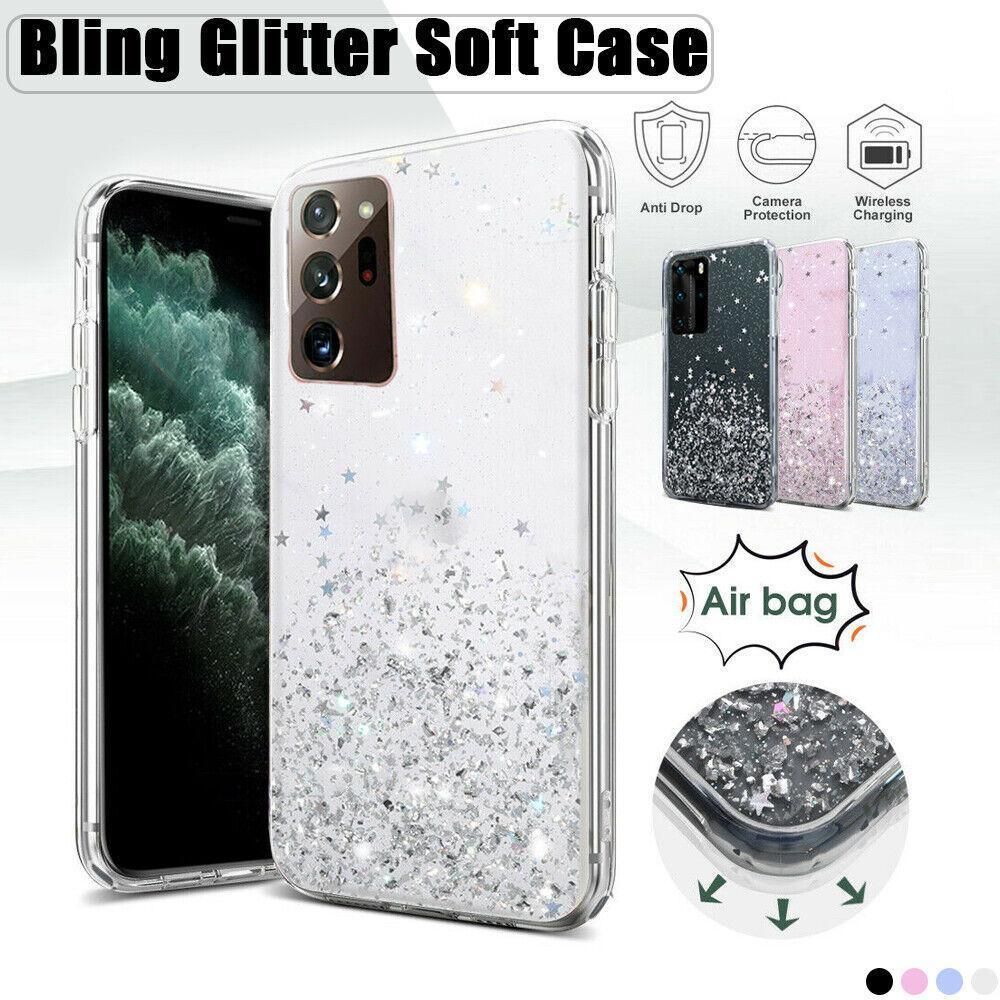 For Samsung Galaxy S20 Fe S21 Ultra S20 Shockproof Bling Glitter Soft Case view 2