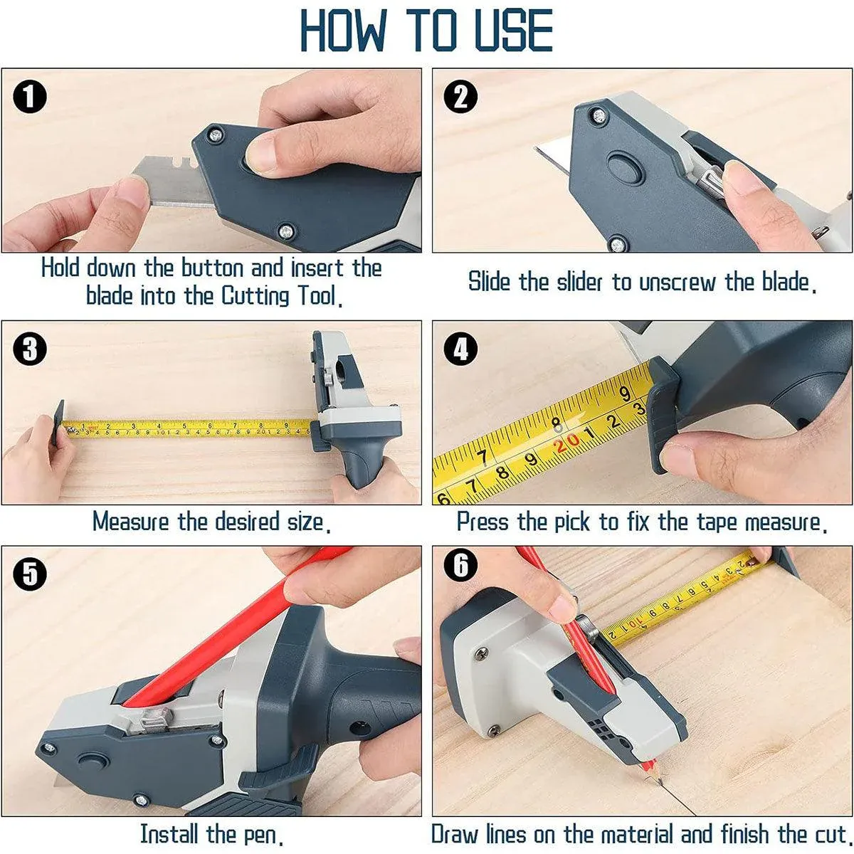Drywall Gypsum Board Cutter Woodworking Special Knife Compasses for Decoration view 5