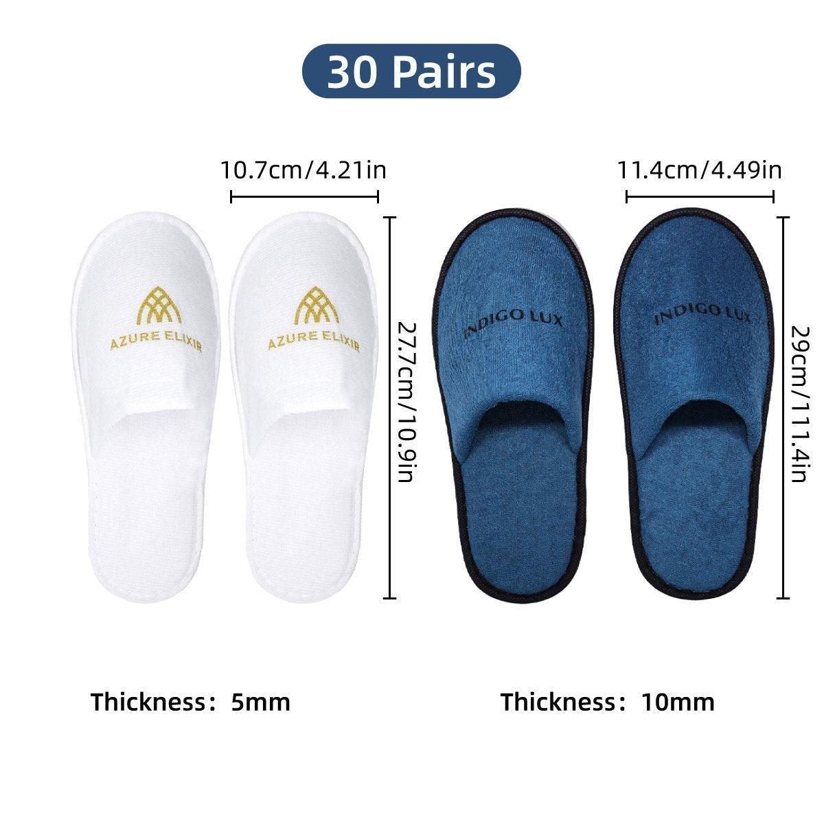 30 Pairs Hotel Guesthouse Hospitality Slippers for Household Comfort and Use view 4