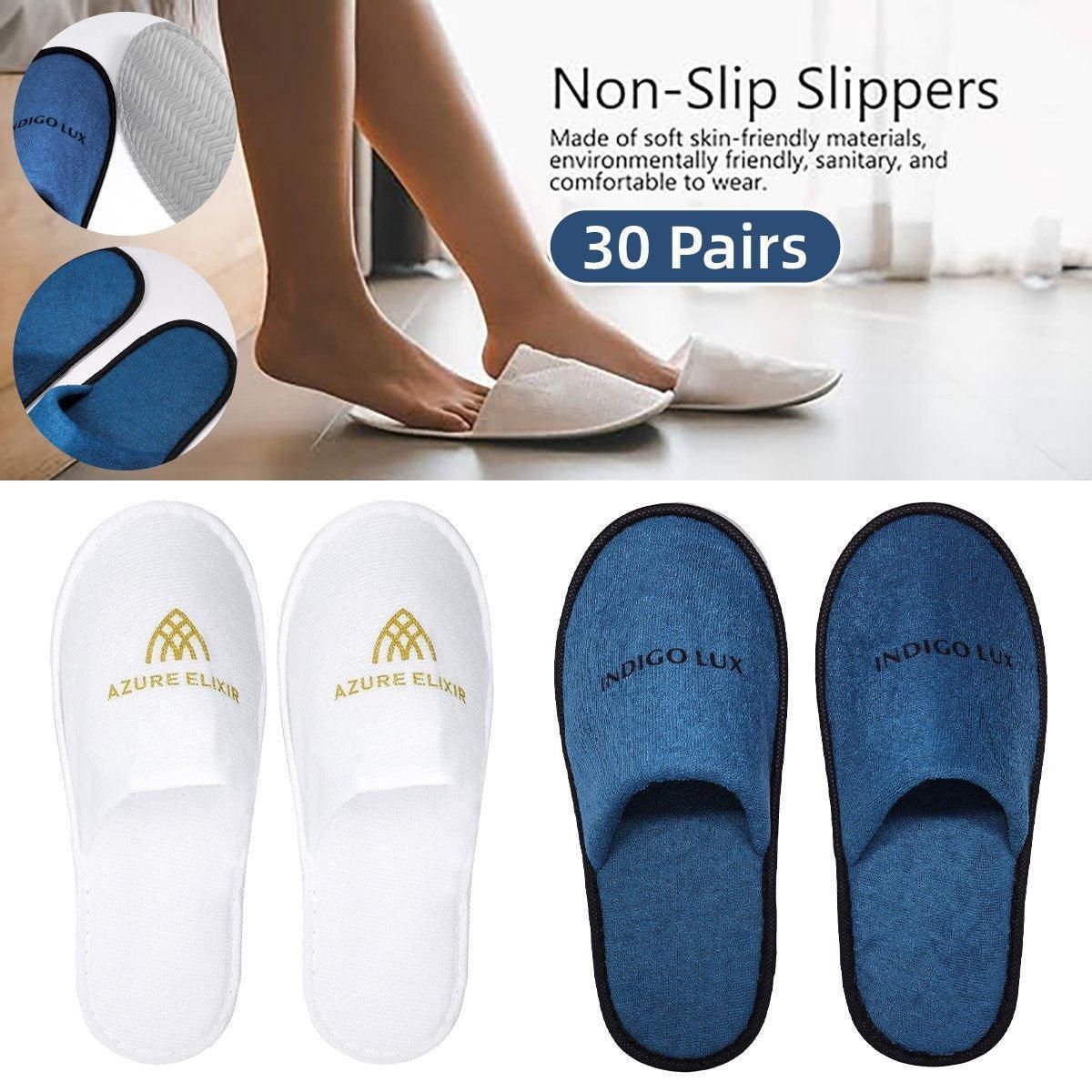 30 Pairs Hotel Guesthouse Hospitality Slippers for Household Comfort and Use view 14