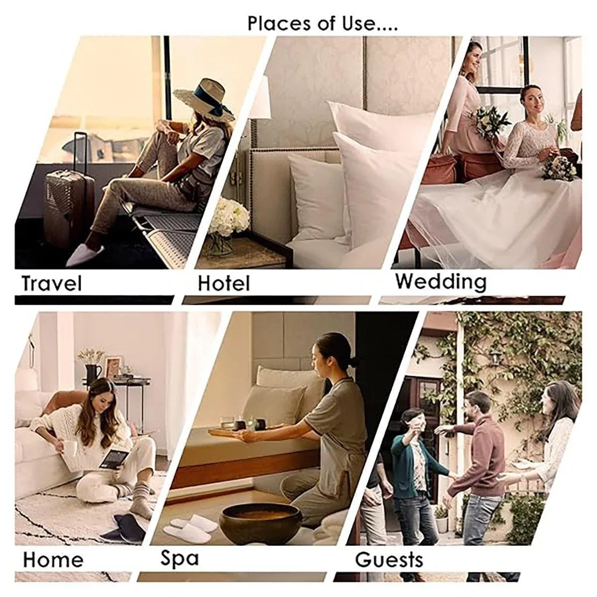 30 Pairs Hotel Guesthouse Hospitality Slippers for Household Comfort and Use view 6