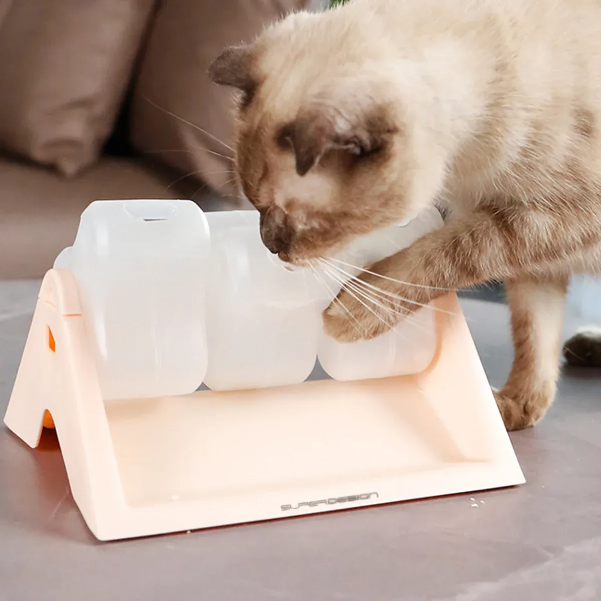 Cat Puzzle Feeder Toy Turntable Leaky Food Dispenser for Snacks Freeze Treats view 8