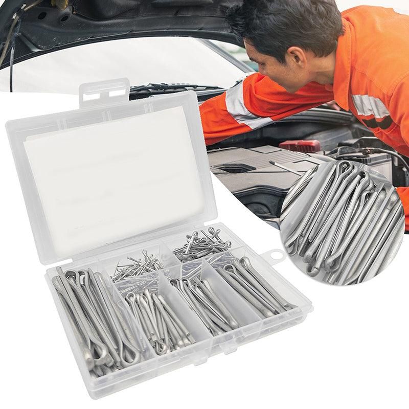 230PCS Cotter Pin Assortment Set Galvanised Iron Split Pins for Automotive Repairs view 4