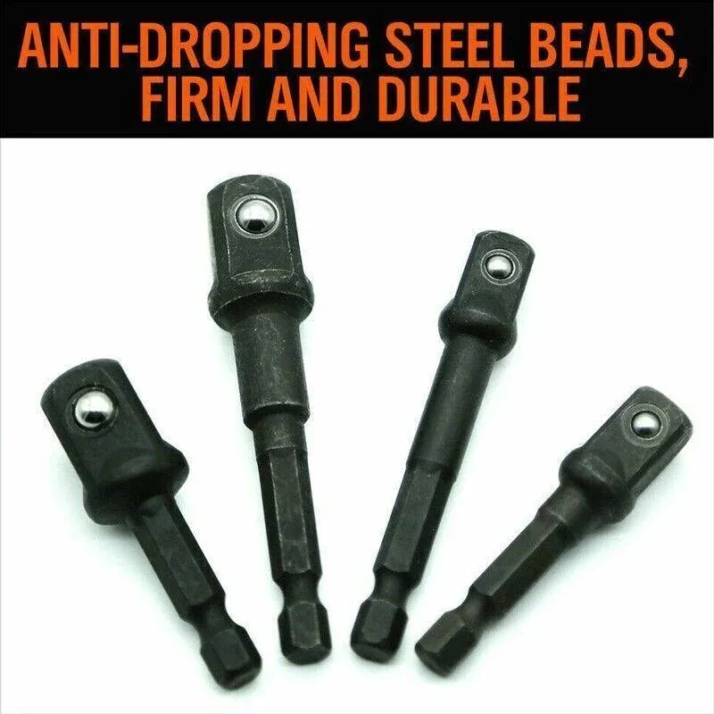 8PCS Power Drill Socket Adapter Extension Set Impact Nut Driver Hex Bit Tool Kit view 12