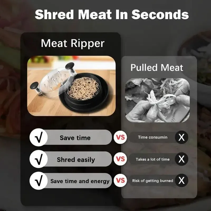 Chicken Breast Shredder Meat Mincer Tear Shredder Handheld Mincing Tool view 6