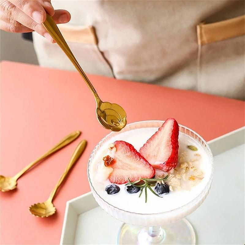 8X Spoon Long Handle Dessert Tea Coffee Mixing Spoon Stainless Steel Teaspoon view 11