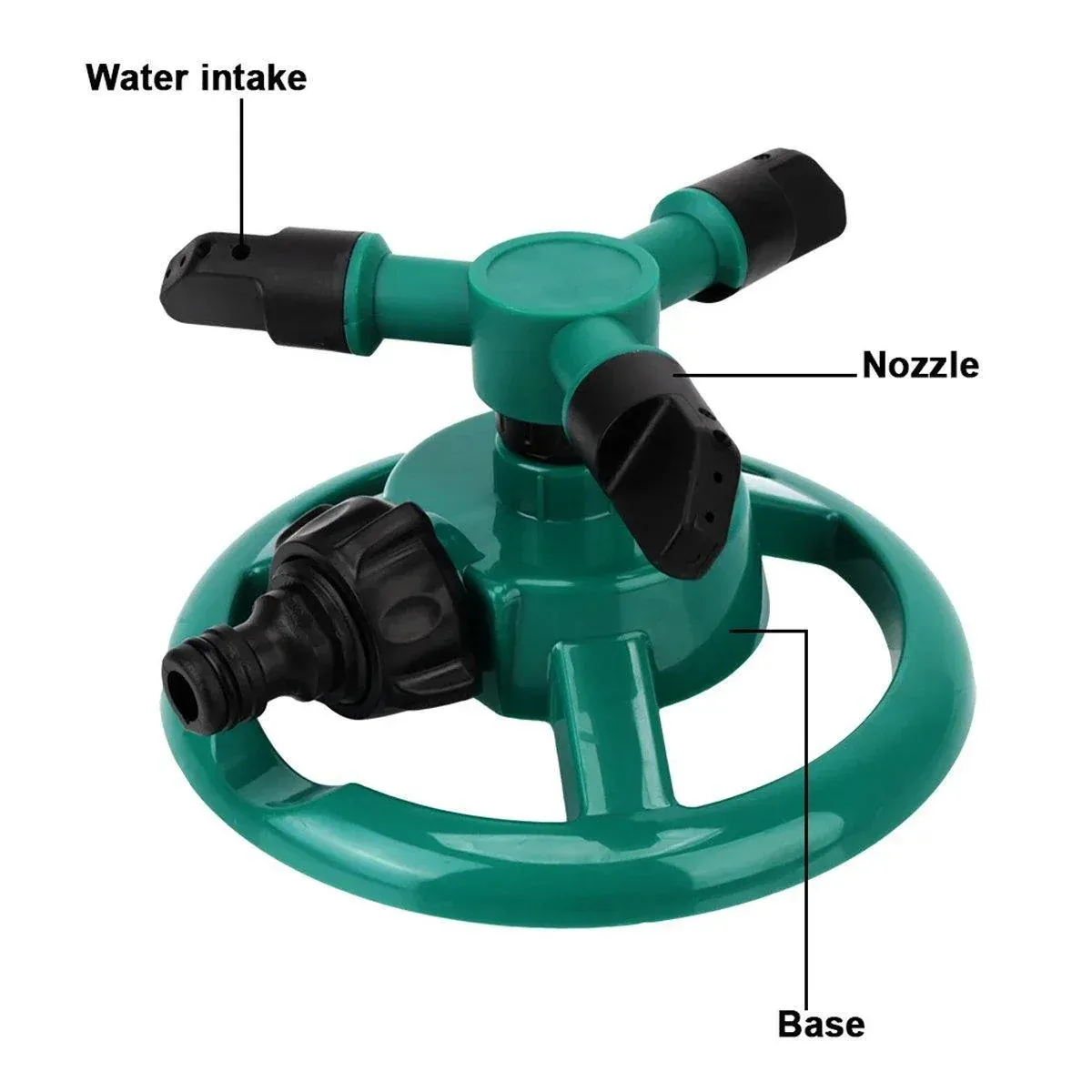 Small Disc Sprinkler 360 Degree Rotating Garden Sprayer Three Prong Spray view 10