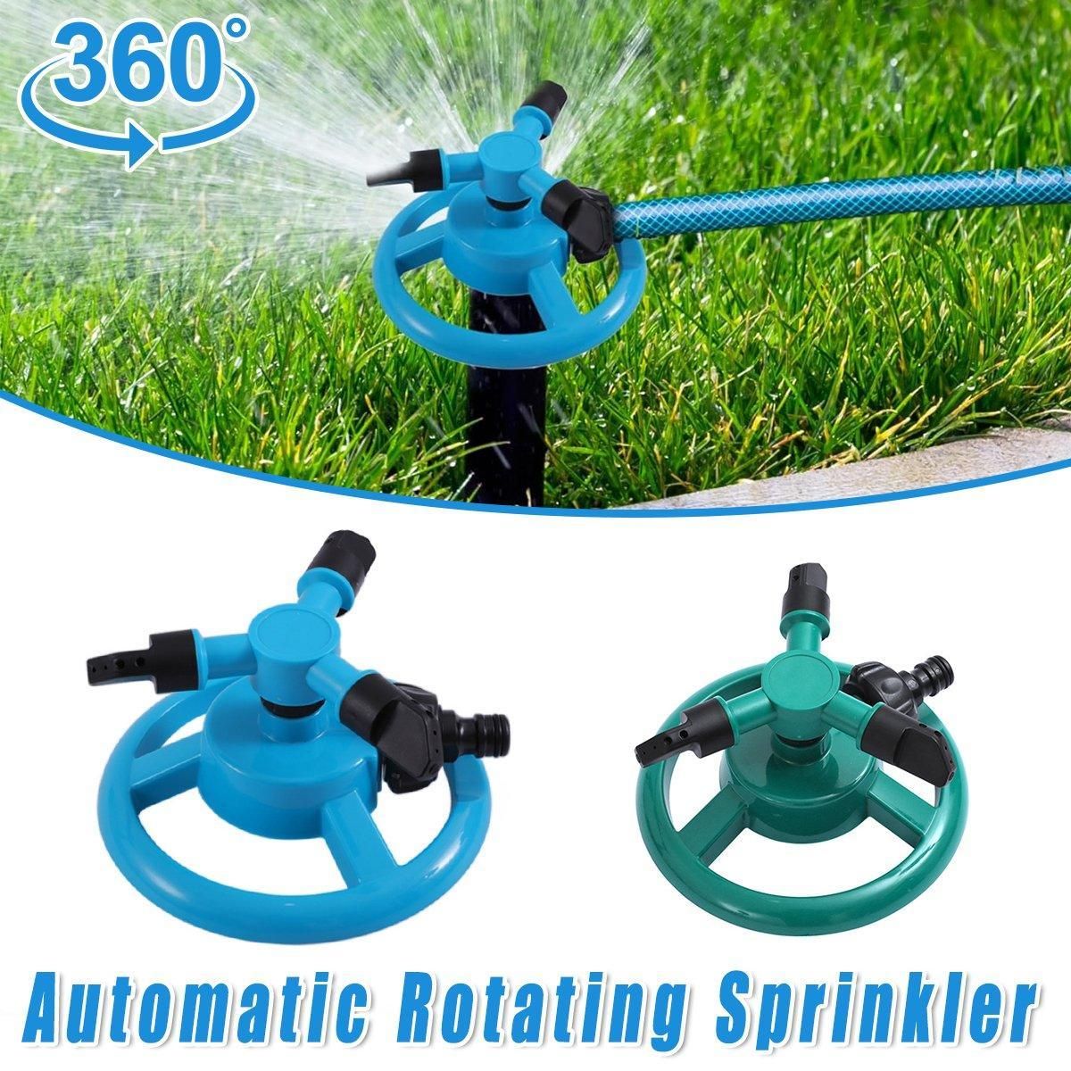 Small Disc Sprinkler 360 Degree Rotating Garden Sprayer Three Prong Spray view 14