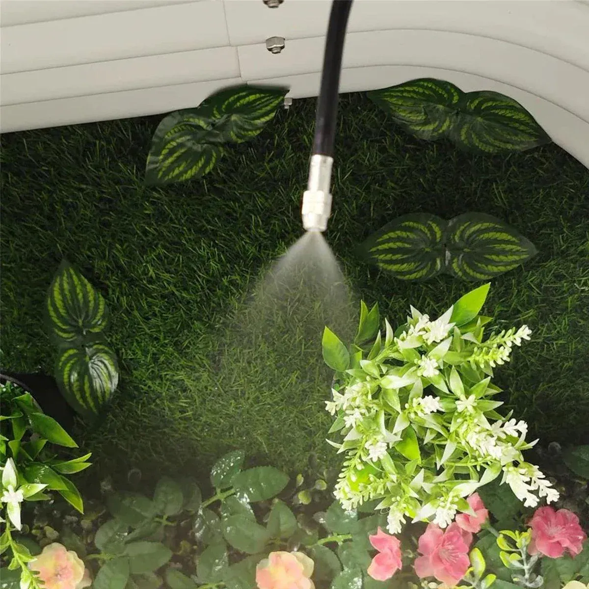 5M 10M 20M Garden Watering System Adjustable Spray Irrigation Hose Sprinkler - 20m view 12