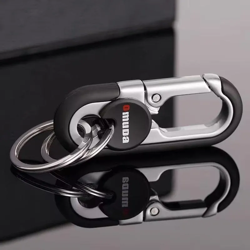 Keychains Fashion Men's Stainless Steel Ring Creative Metal Car Accessory Gift view 5