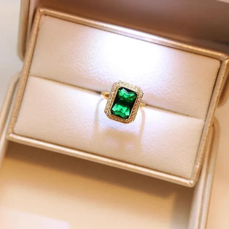 Vintage Paraiba Tourmaline Emerald Gemstone Earrings Ring Necklace Women Gift view 14