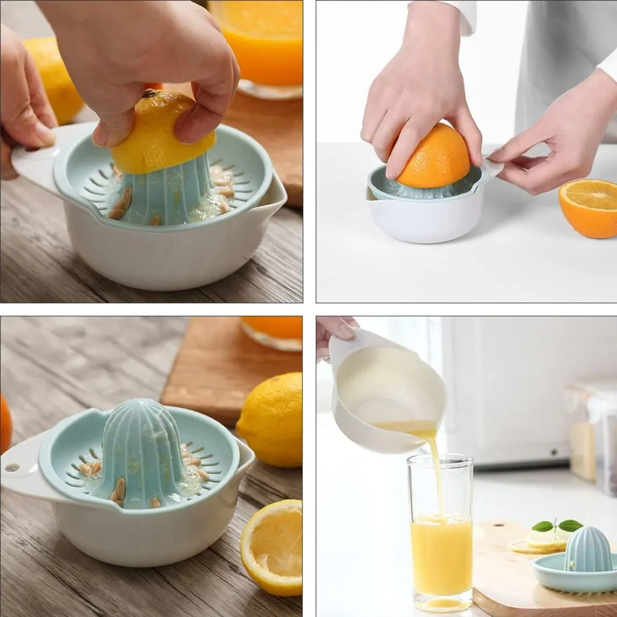 2PCS Home Use Lemon Press Manual Juicer Portable Citrus Squeezer view 6