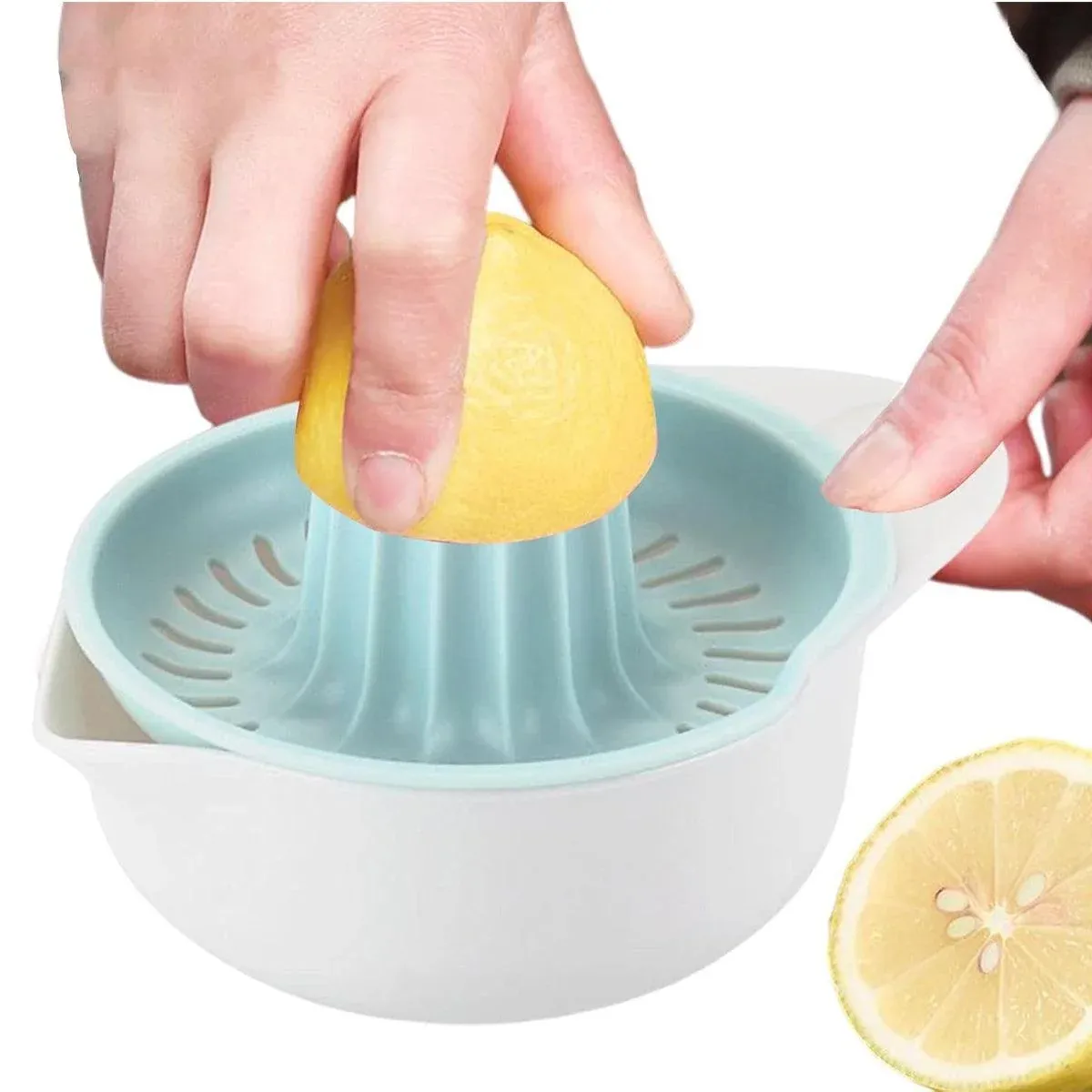 2PCS Home Use Lemon Press Manual Juicer Portable Citrus Squeezer view 9