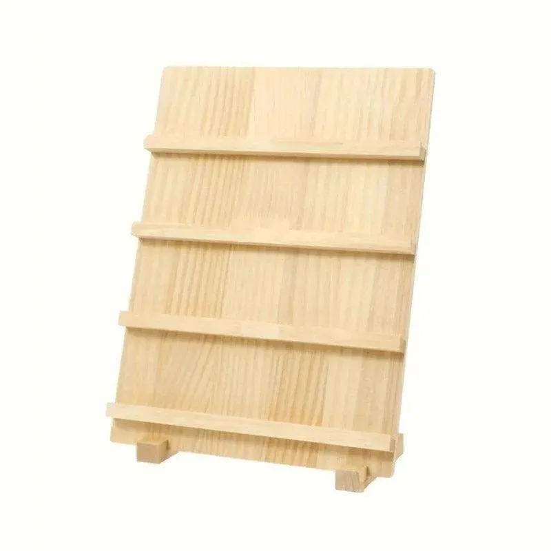 Wooden Earrings Display Rack Multi Tier Jewelry Stand Organizer Earrings