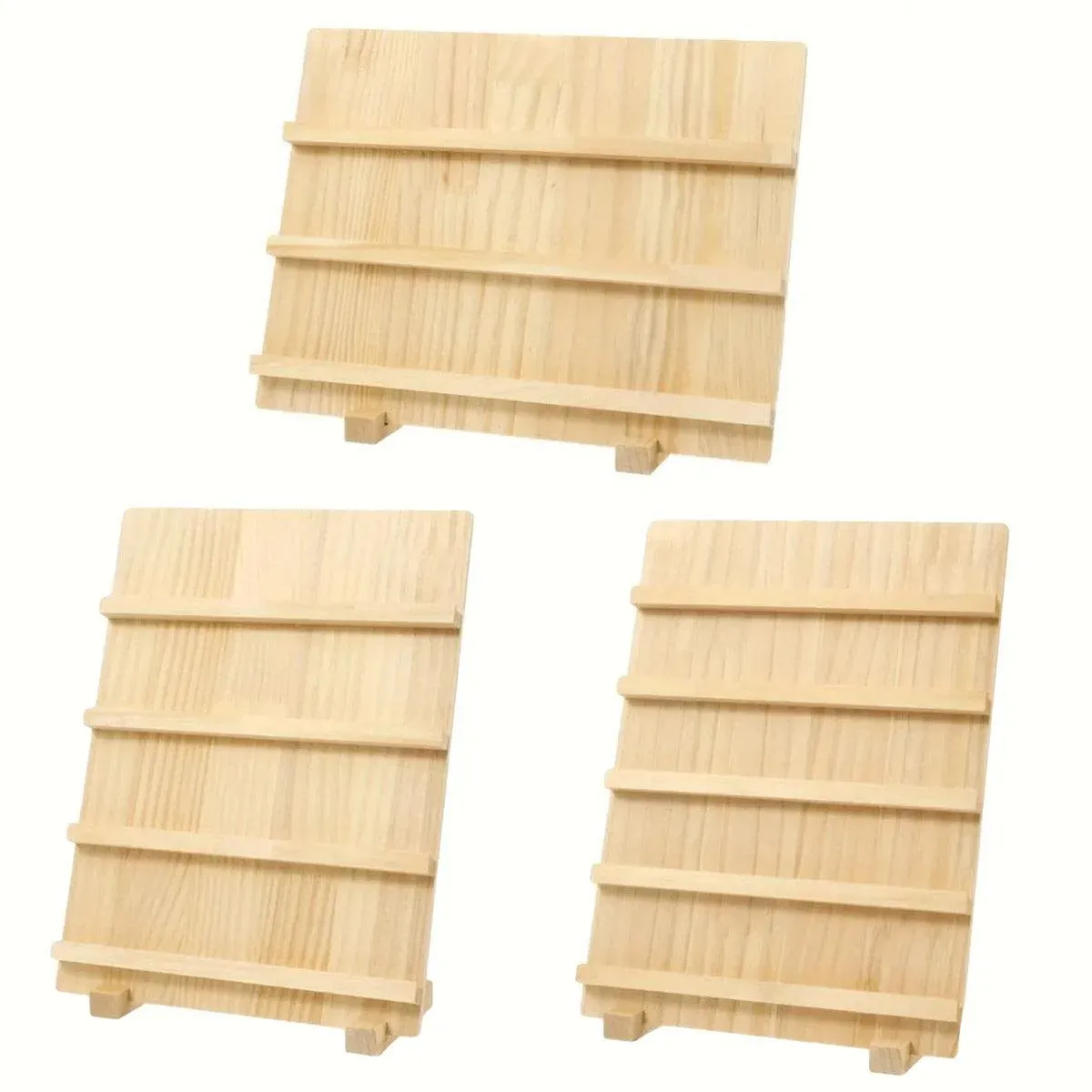 Wooden Earrings Display Rack Multi Tier Jewelry Stand Organizer Earrings view 3